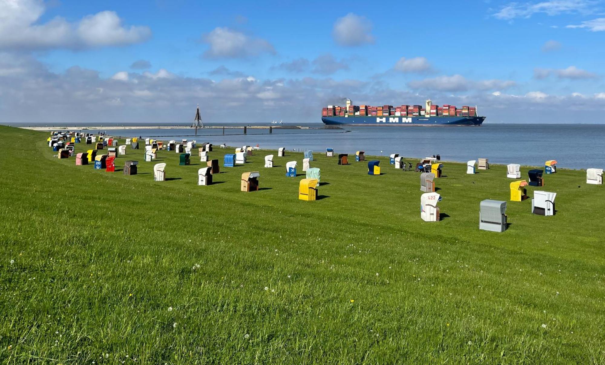 Haus Elbe Doese Wohnung 12A Cuxhaven Bagian luar foto